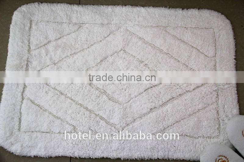 hotel embroidery logo bath rug,custom size bath rugs,decorative bath rugs