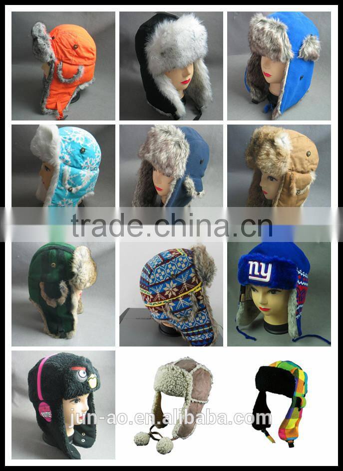 faux fur winter trapper hat