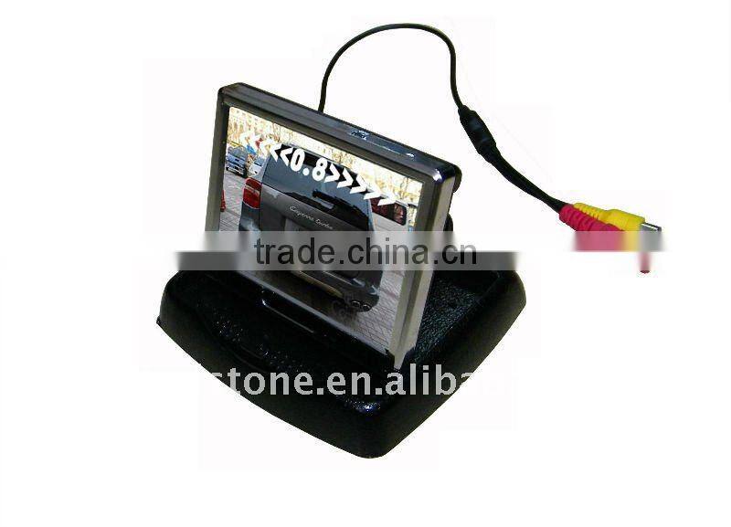 3.5 inch Car Monitor Flip Open With IR Rearview Camera