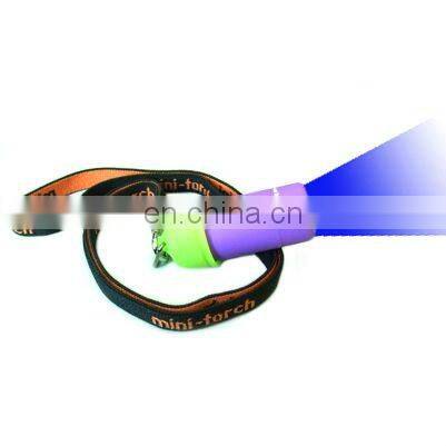 promotional gift mini LED flashlight Torch USB with lanyard
