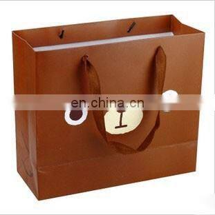 25*40*10 color printed art paper bag with handle,shopping bag for clothes promotion