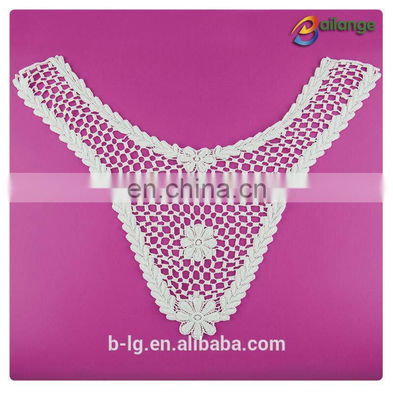 Bailange beautiful design white color 100% cotton stylish neck design wholesale