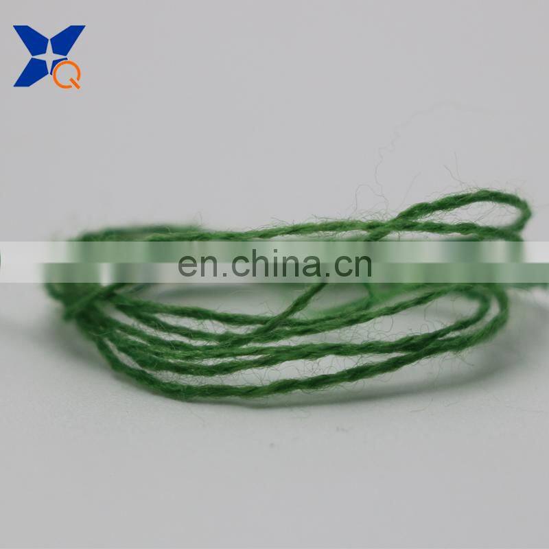 green Nm26/2plies 7% stainless steel fiber blended with 93% solid acrylic fiber for knitting touchscreen gloves-XT11024