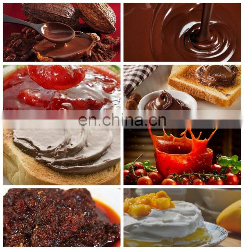 High Effective Electric Milk Butter Grinding Sesame Tahini Machinery Chili Sauce Grinder Salsa Tomato Paste Making Machine