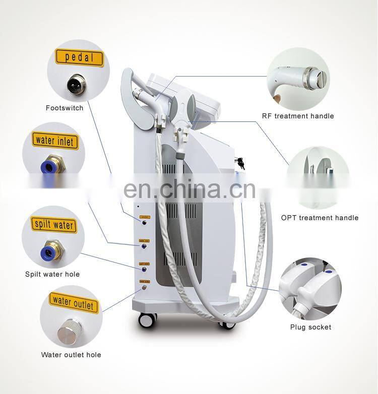 3 in 1 multifunction beauty machine with opt/ nd yag laser/rf lifting