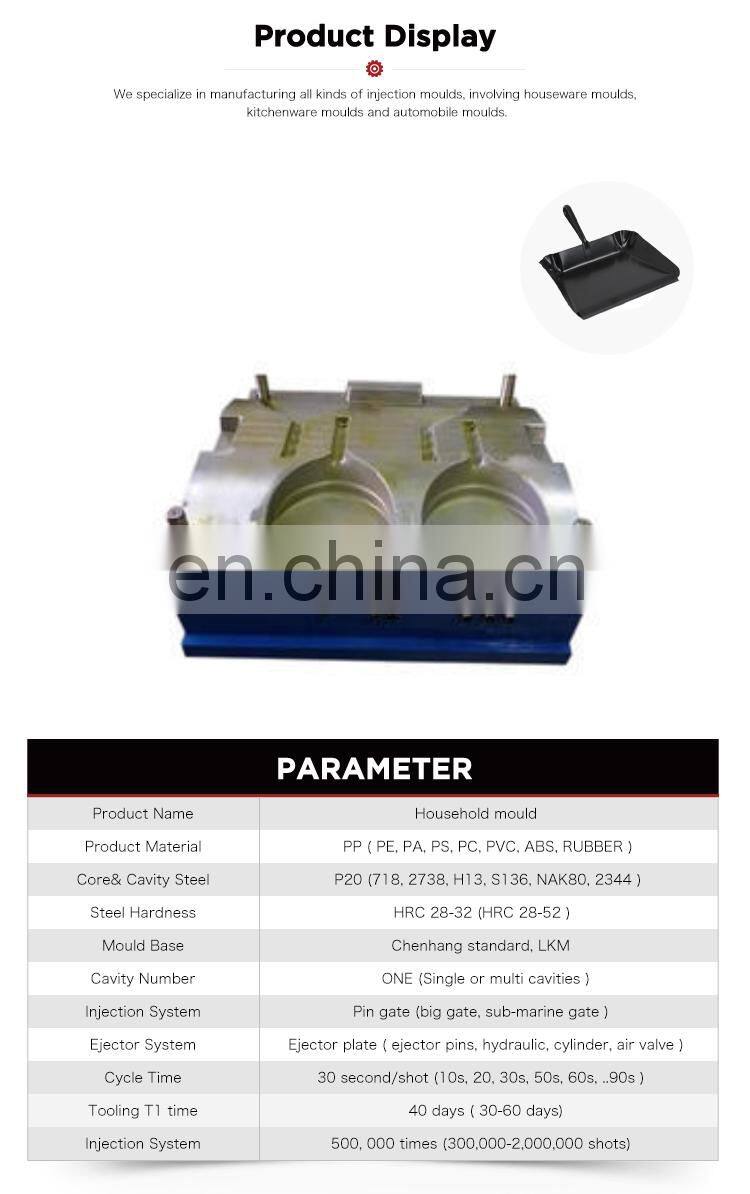 Plastic injection dustpan mould & plastic injection household product mould