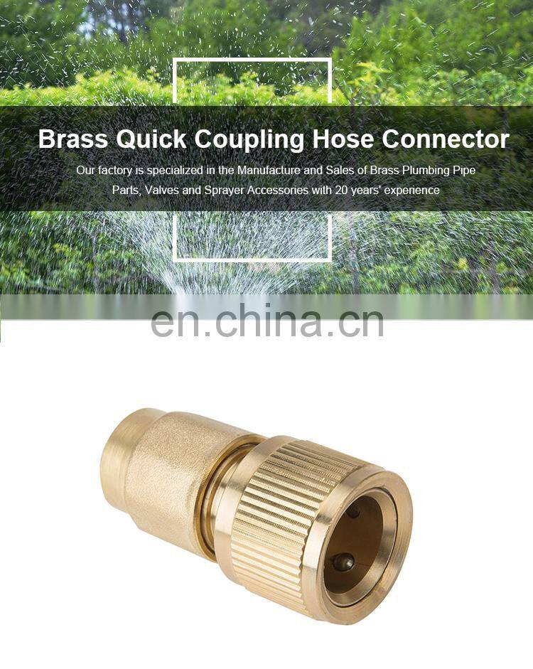 Hydraulic disconnect quick release connector coupling