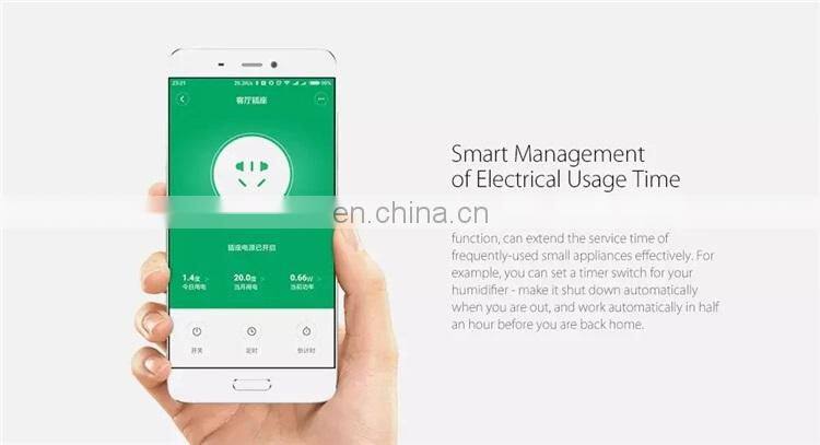 Original Xiaomi Mijia Smart WiFi Socket Plug Wireless Remote Socket Adapter Power On and Off Charger Plug