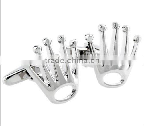 Cufflinks 1Pair Silver Design Fashion Shirt Men Party Wedding Men Gift Crown