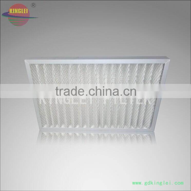 cardboard aluminium air conditioning replacement merv 8 11 15 g4 pleated synthetic fiber media panel filter