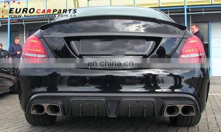 C63 trunk spoiler for C-class W205 2014-2016year B-style DRY carbon fiber rear wing for C63s