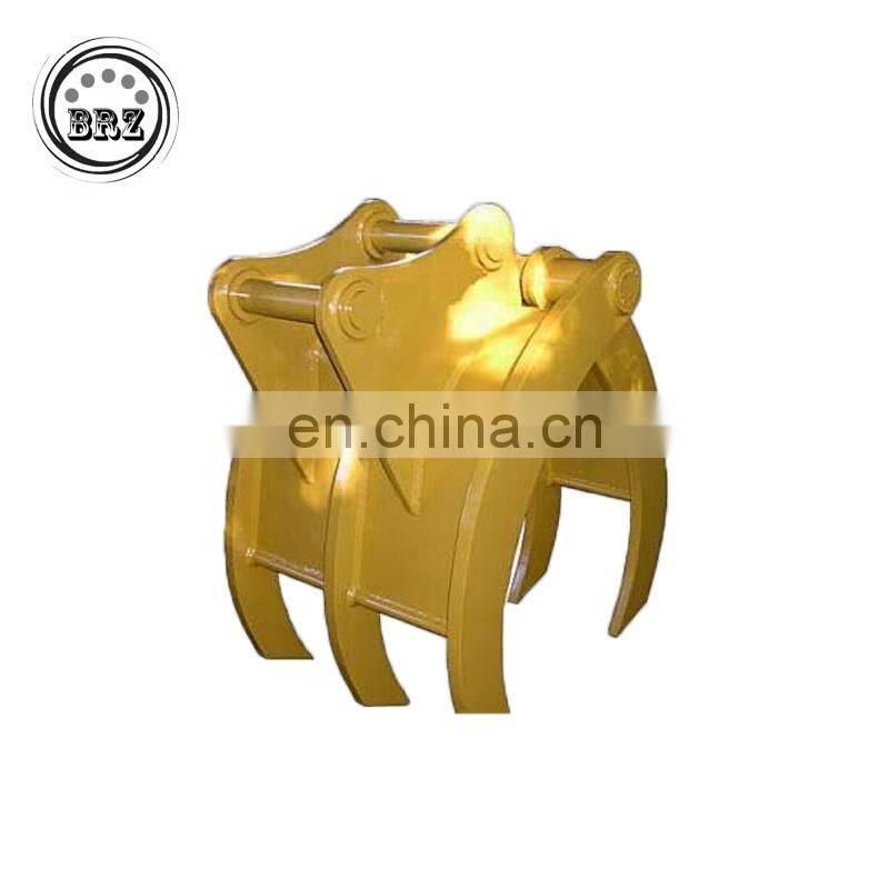 good quality 20ton grab bucket for excavator for grabbing timber log wood stone