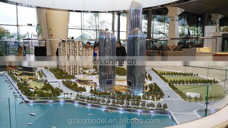 Plastic Hongkong city planning architectural models for sale