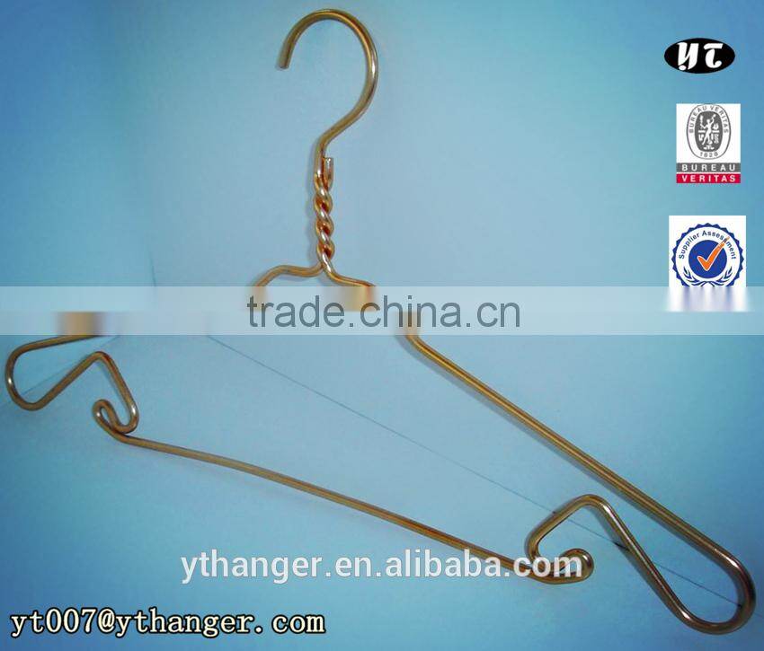 MH-YT-004 electroplate purple bronze colored wire metal hanger
