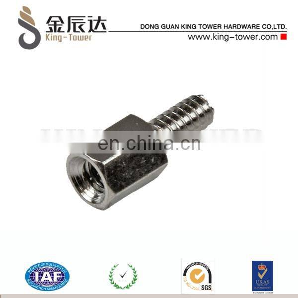 stainless steel hex head thread PCB stand-off spacer (with ISO and RoHS certification)