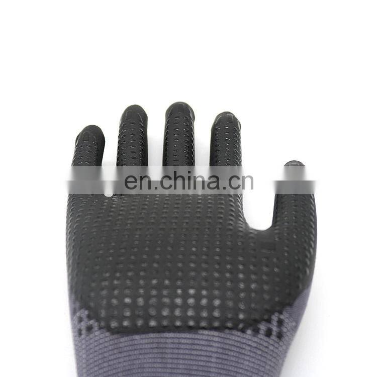 15 Gauge Nylon Spandex Nitrile Gloves Foam Nitrile Coated Work Gloves Nitrile Gloves