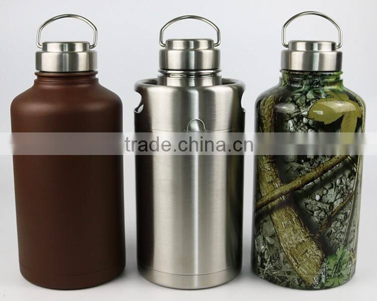 1900 ML Hydro Flask Quality 64 oz Stainless Steel Beer Growler HD-104A-64