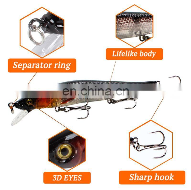 Hot Sale China Supplier fishing lure plastic 115mm 14g In Stock Hard Plastic Lure