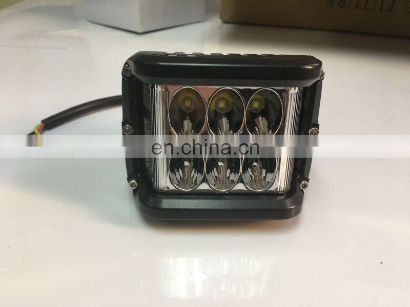LED6496 LED WORK LIGHT Aluminum Alloy led spotlights driving lights Imitation 48W white and blue flash 9-48V LANTSUN