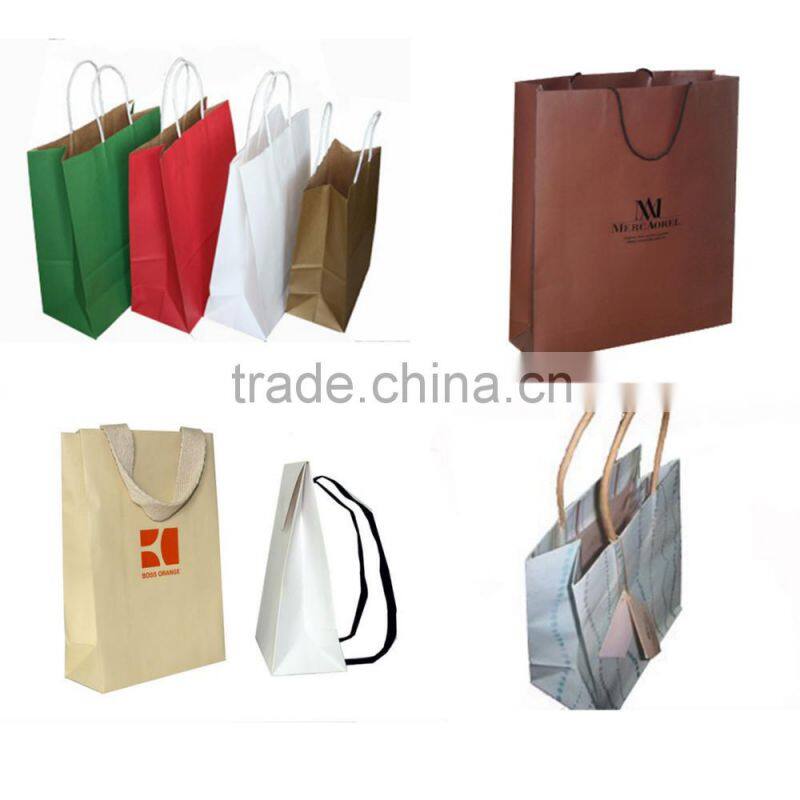 Cheap Kraft brown paper bags with handles