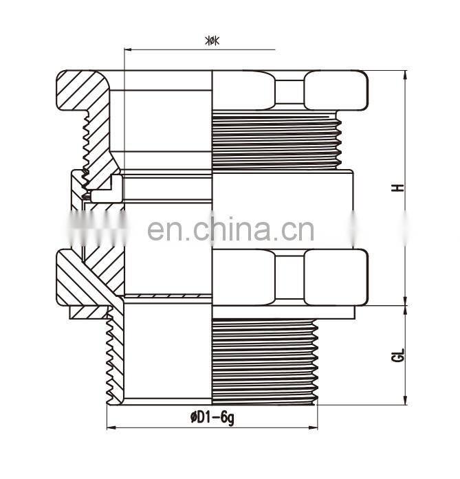 Single Sealing Flameproof Nickel Plated Shielded Brass Cable Gland For Electrical Distribution Box