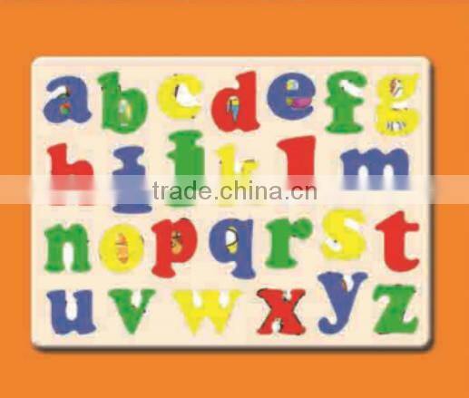 2015 The Natural Process Of Wooden Puzzles Toy Most Popular Kids Learning Letters