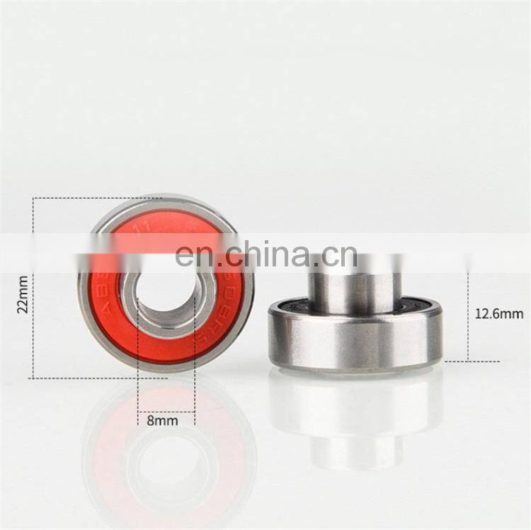 Deep Groove Ball Bearing 608 Skateboard Bearings Built in Spacers