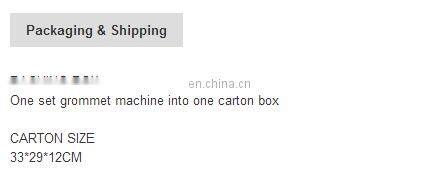 Grommet Machine: 1 grommet machine, 3 Dies (different size) & 900 Grommets Eyelet Hand Press Tool