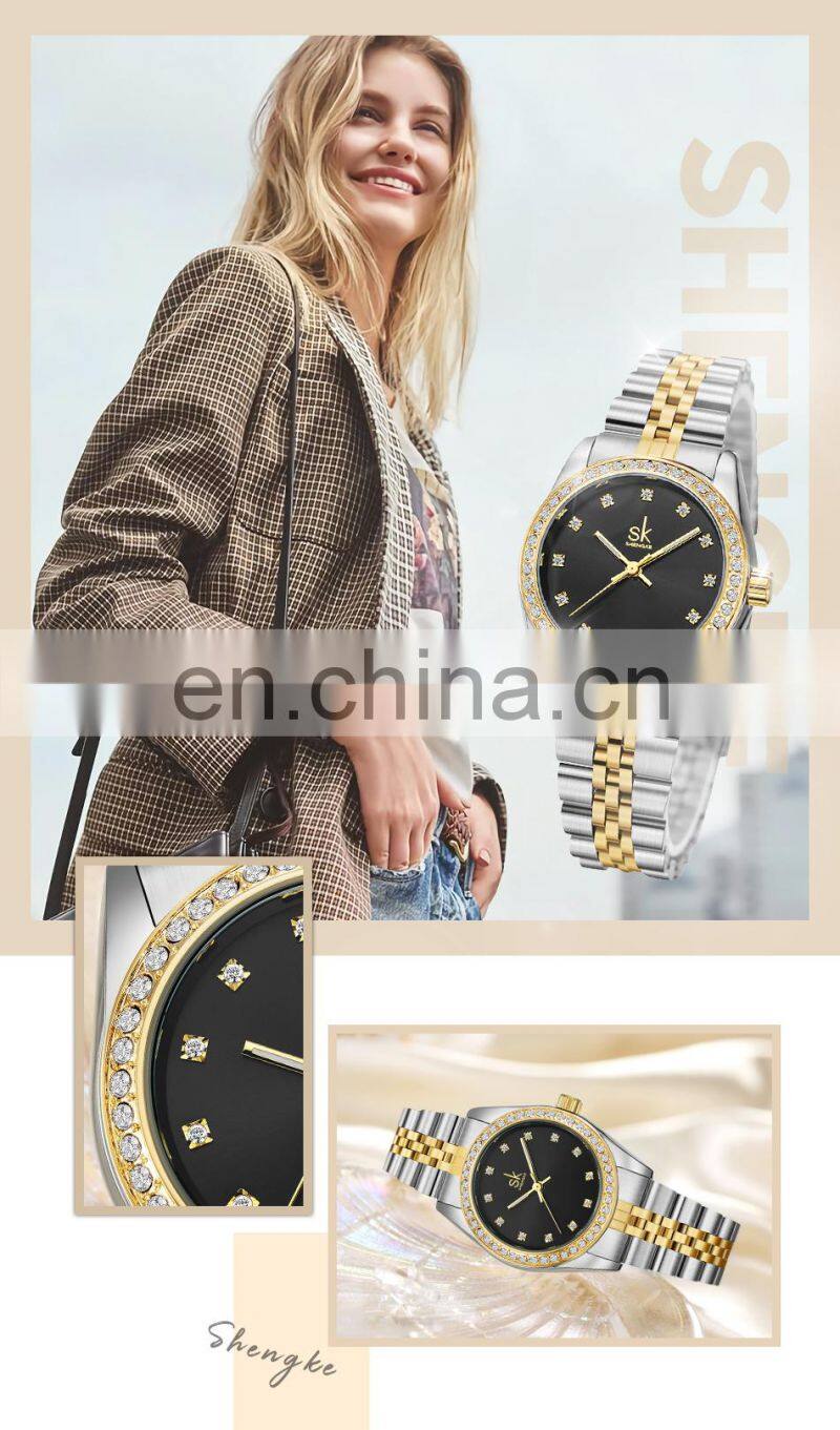 SINOBI Factory Supplier Luxurious Gold Wristwatch Quartz Watches Women New Watch 2022 Gold Wrist Watch Women