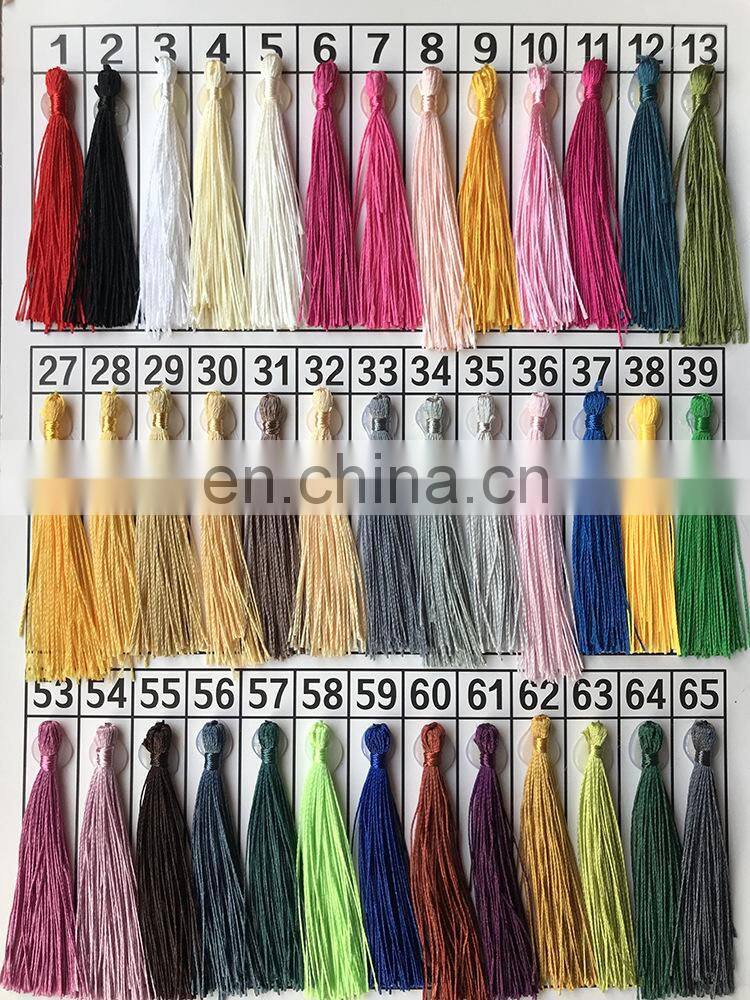 Polyester Silk Tassel Fringe 13cm Cotton Tassels Trim For Sewing Curtains Accessories