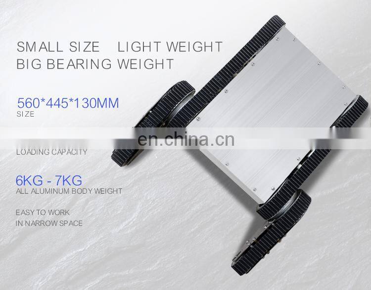 Small size UGV swing arm robot chassis for anrrow space inspection