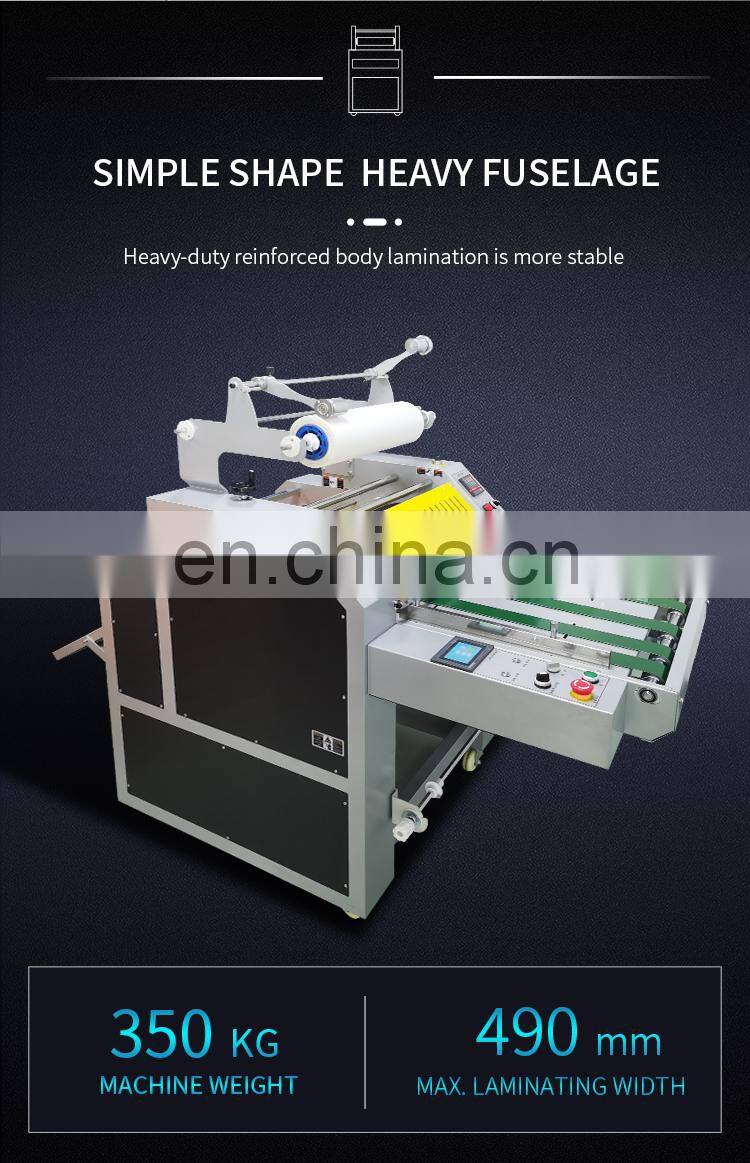 SRL-49HH Samsmoon Factory Hydraulic Hot Roll Laminator Automatic A3 Paper Feeding Laminating Machine