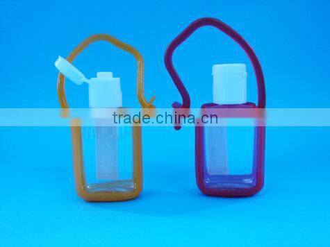 30ml multi-scented waterless liquid empty hand sanitizers holders,29ml silicone case for Hand washing liquid bottle