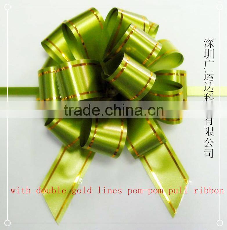 Red Satin Hongkong Pull Bow,Gaint Metallic Decoration Ribbon,Celebration Wedding Ribbon Bow,well use on any possible occassion