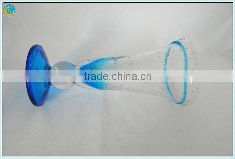 hurricane candle holder with stem,fish candle holder