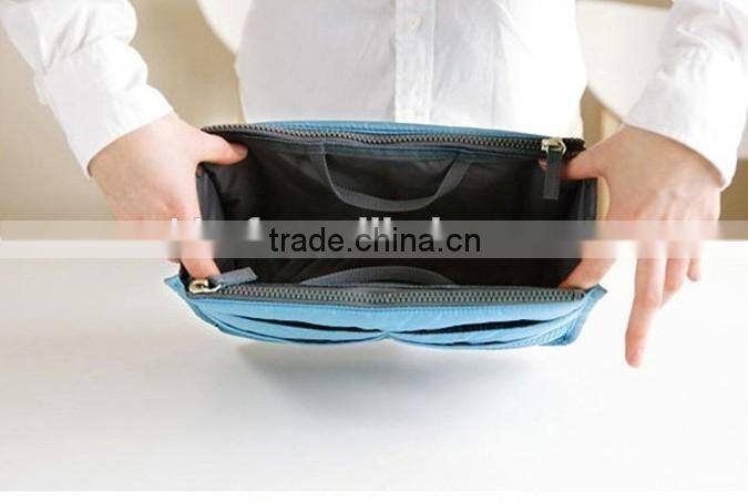 Modern stylish mesh cosmetic bag