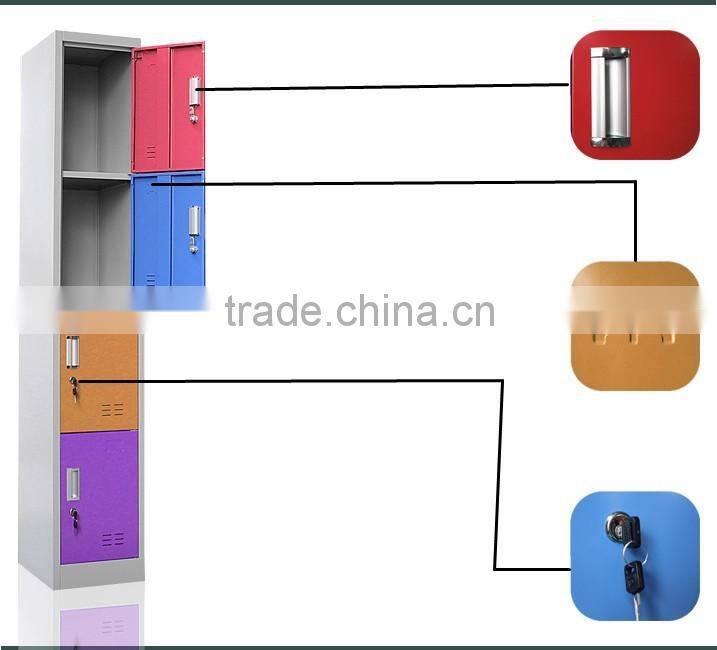 2016 New Product Different Color 4 Door Metal Armoire Cabinets