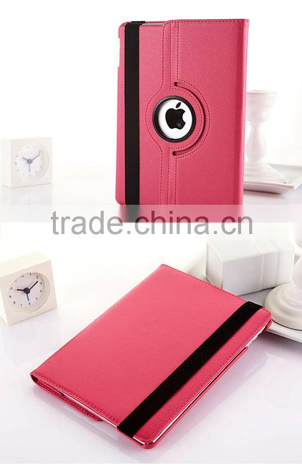 Lichee Pattern 360 Rotate Leather Case For Ipad Covers