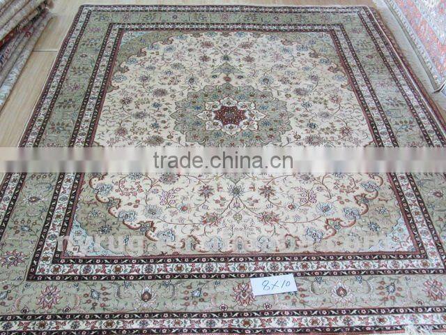 handmade chinese weaver pure silk industrial flat weave rug