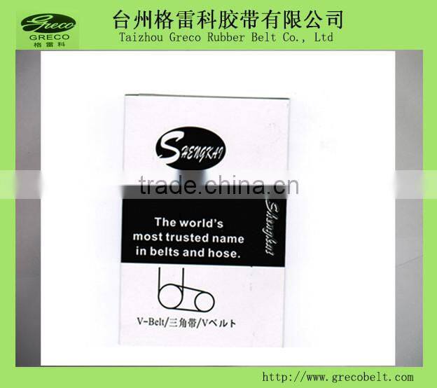 Triangle v belt, wrapped v belt 3V