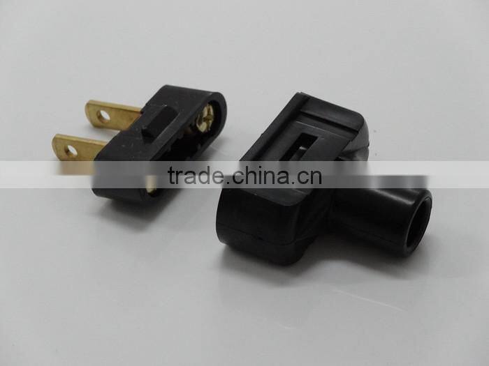 Upgrade Top safety & Convenience power cord US 2pin rewirable plug US power cord Embedded plug with ULapproval