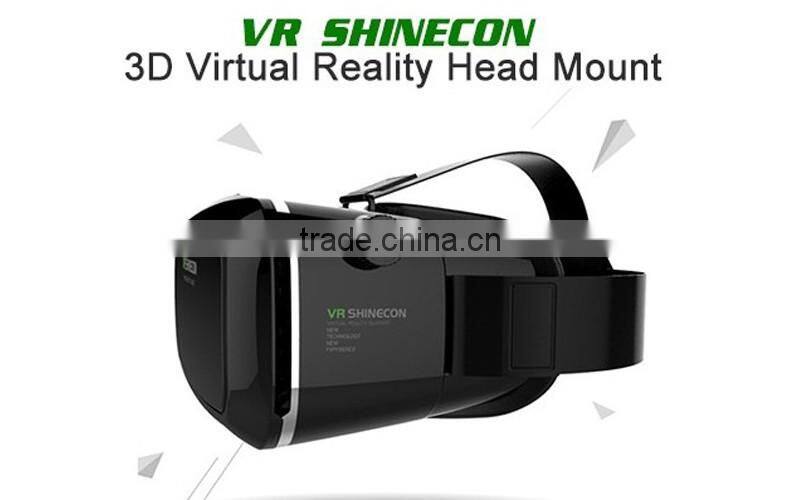 2016 Virtual Reality Glasses Head Headset VR Box 3D Glasses for 3.5 to 6.0 inch Smartphone VR Shinecon