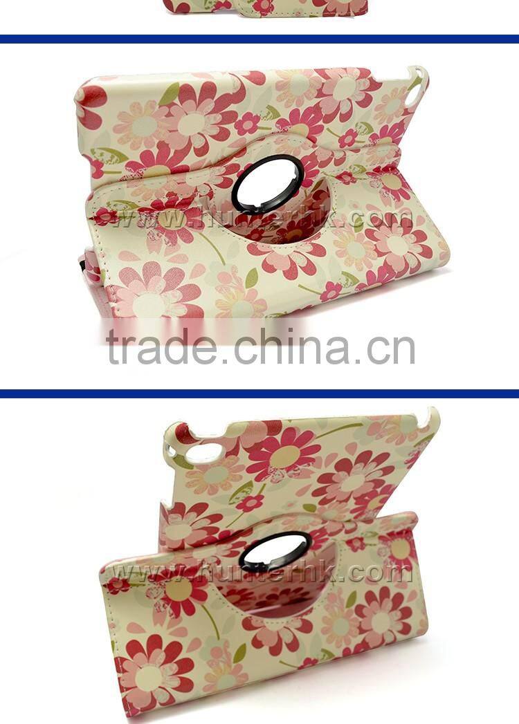 Customized Printed Flower Tablet Case For iPad Mini 4