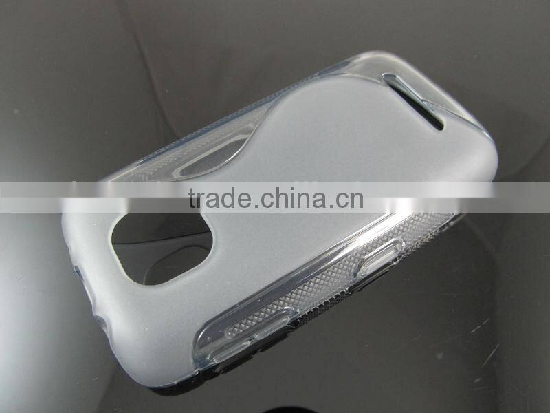 Wave line silicone phone case for Nokia ASha 3110