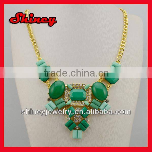 alloy colorful enamel gold chunky chain necklace,girls chunky necklaces