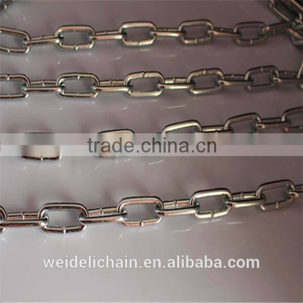Plastic Reel Packing Welded Din5685 Steel Link Chain
