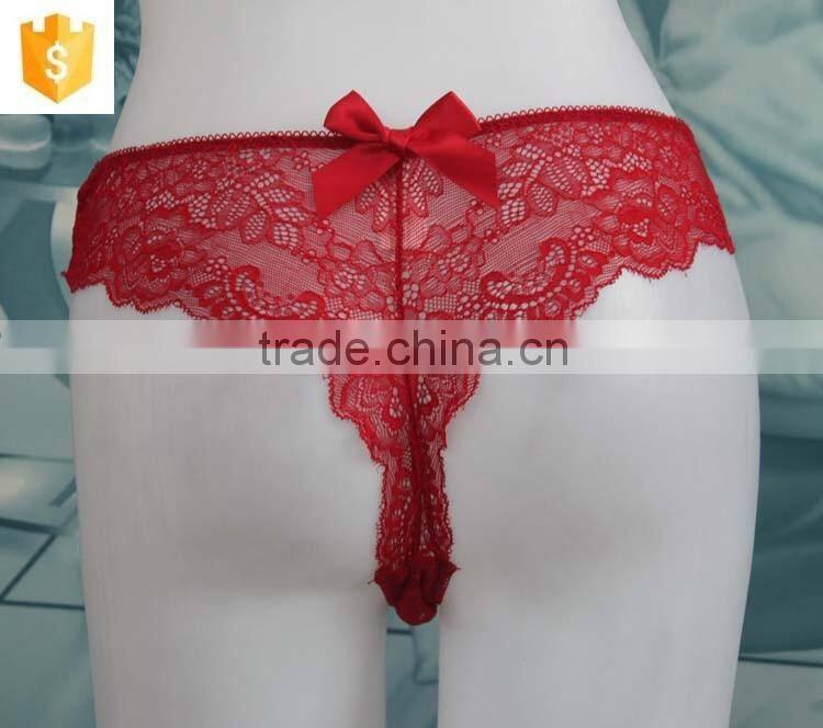 Hot-selling red lace bralette g-string