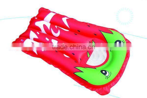 Inflatable wake surf board with window