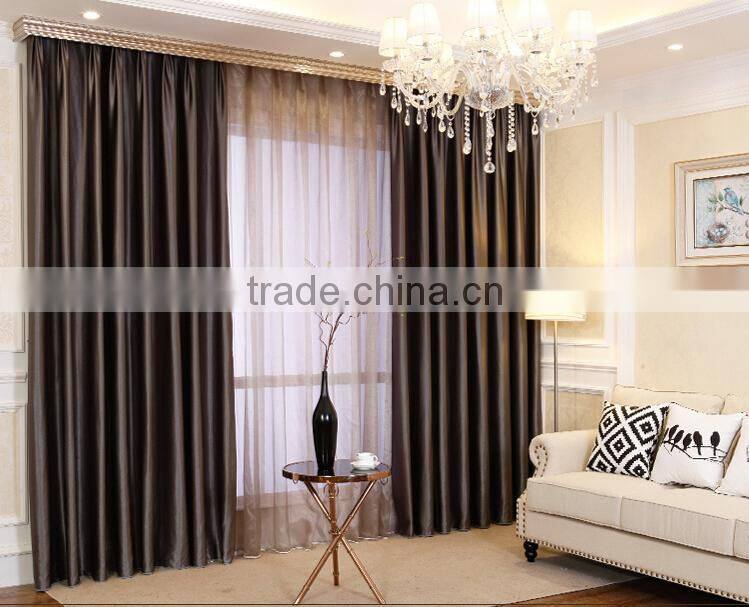 2015 new design European curtain fabric high-grade jacquard polyester curtain shower curtain designs