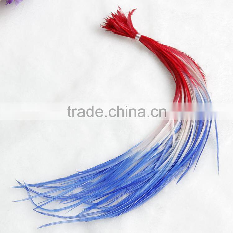 Hot Selling Grizzly real rooster cheap hair feather for sale